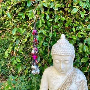 Small 8” Beaded Wind Chime Sun Catcher W Gift Box